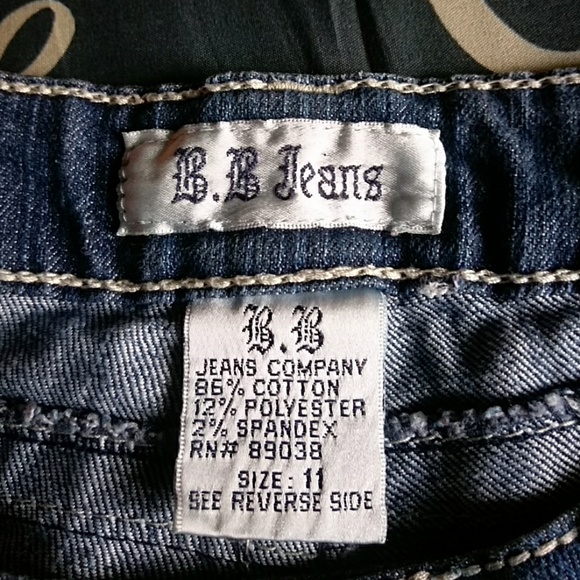 Pre loved BB jeans shorts size 11 - Picture 2 of 3